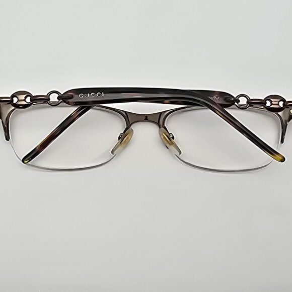 Gucci GG4237 CBX Chocolate Tortoise Semi Rimless Eyeglasses Frame Italy 52mm - Picture 10 of 13